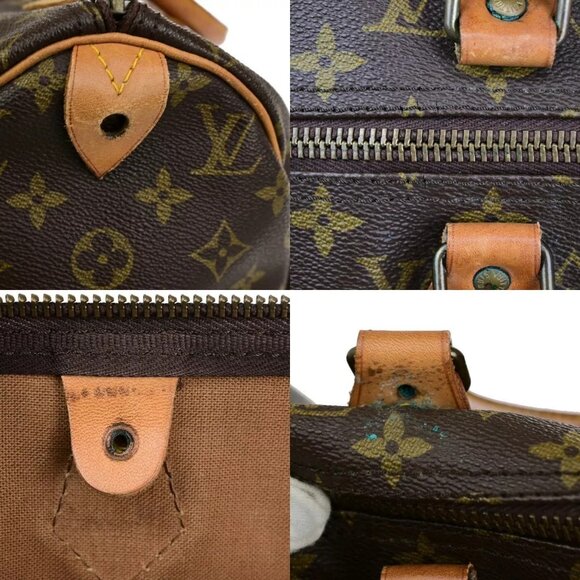 LOUIS VUITTON Speedy 40 Travel Hand Bag Monogram Leather Brown - Picture 15 of 15